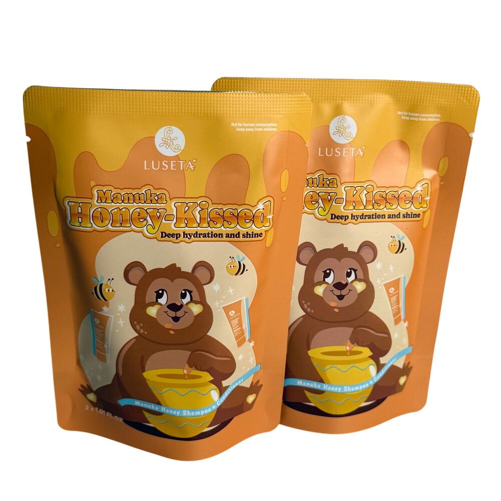 Luseta Manuka Honey Kissed Shampoo and Conditioner 1.01 oz Lot